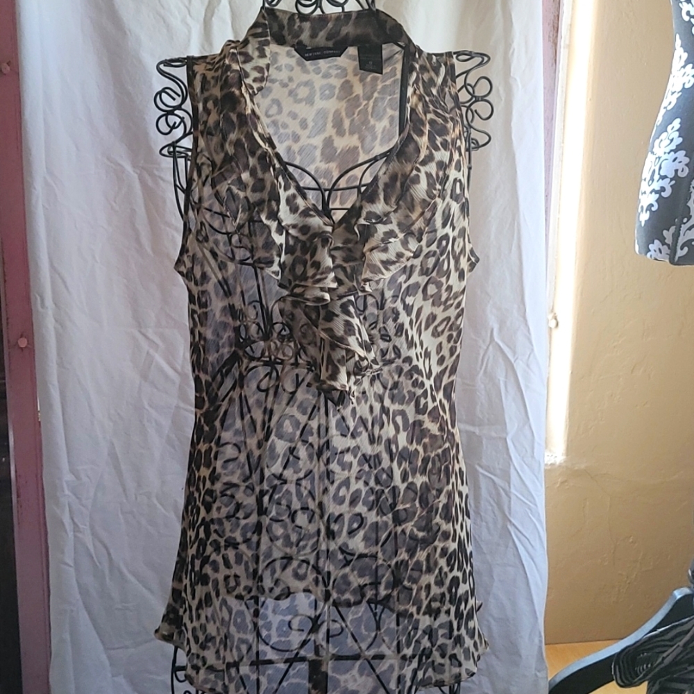 Leopard print blouse